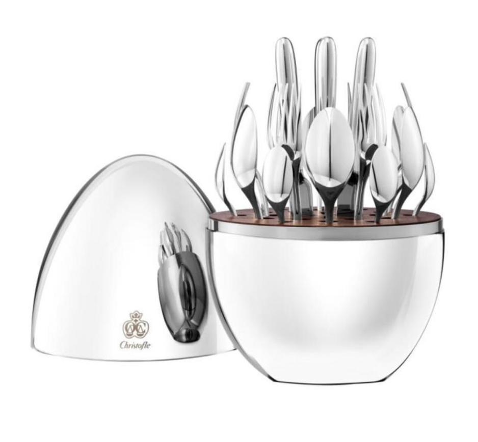 Christofle cutlery set available 24PCS big egg shape